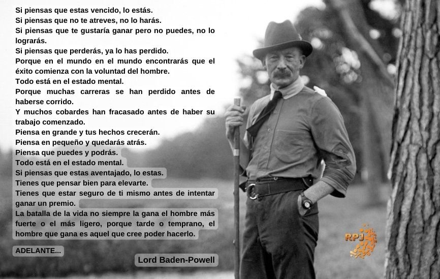 Cita inspiradora Baden-Powell